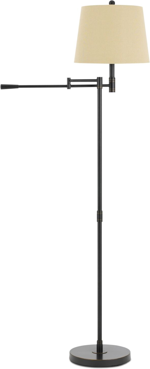 Cal Lighting Monticello Swing Arm Floor Lamp - Oil Rubbed