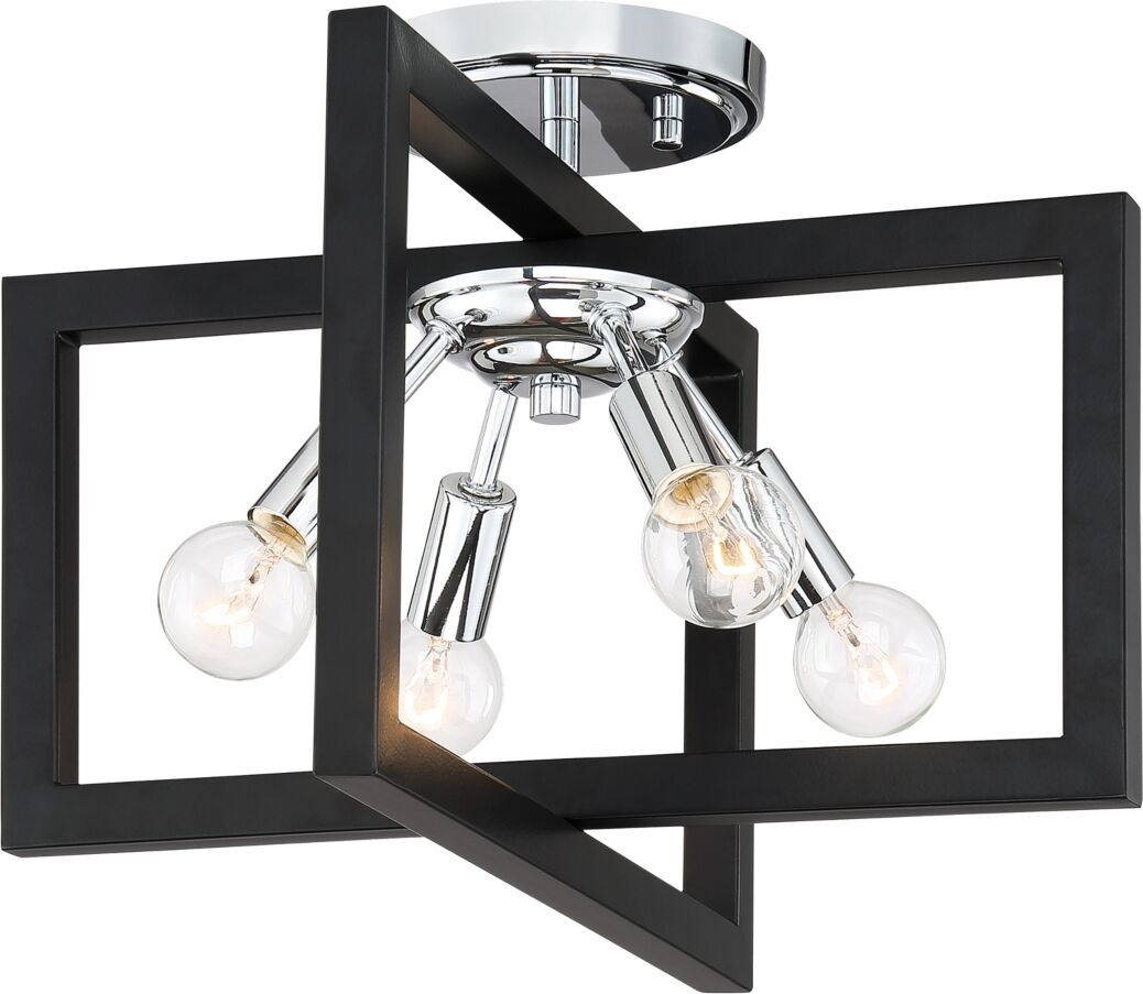 Designers Fountain Xander 4 Light Semi-Flush - Chrome