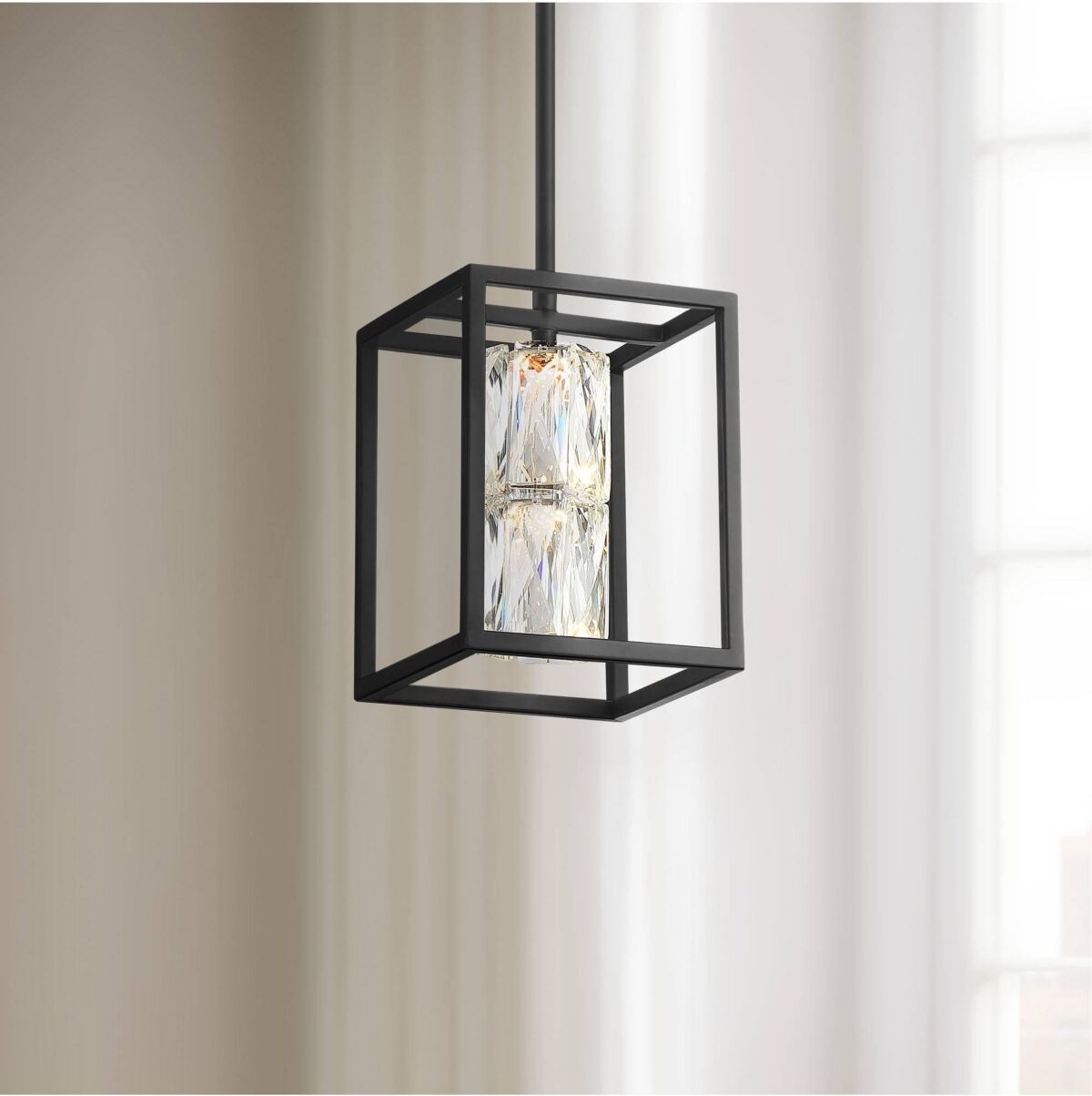 Possini Euro Design Roxbury Matte Black Mini Pendant Light 6