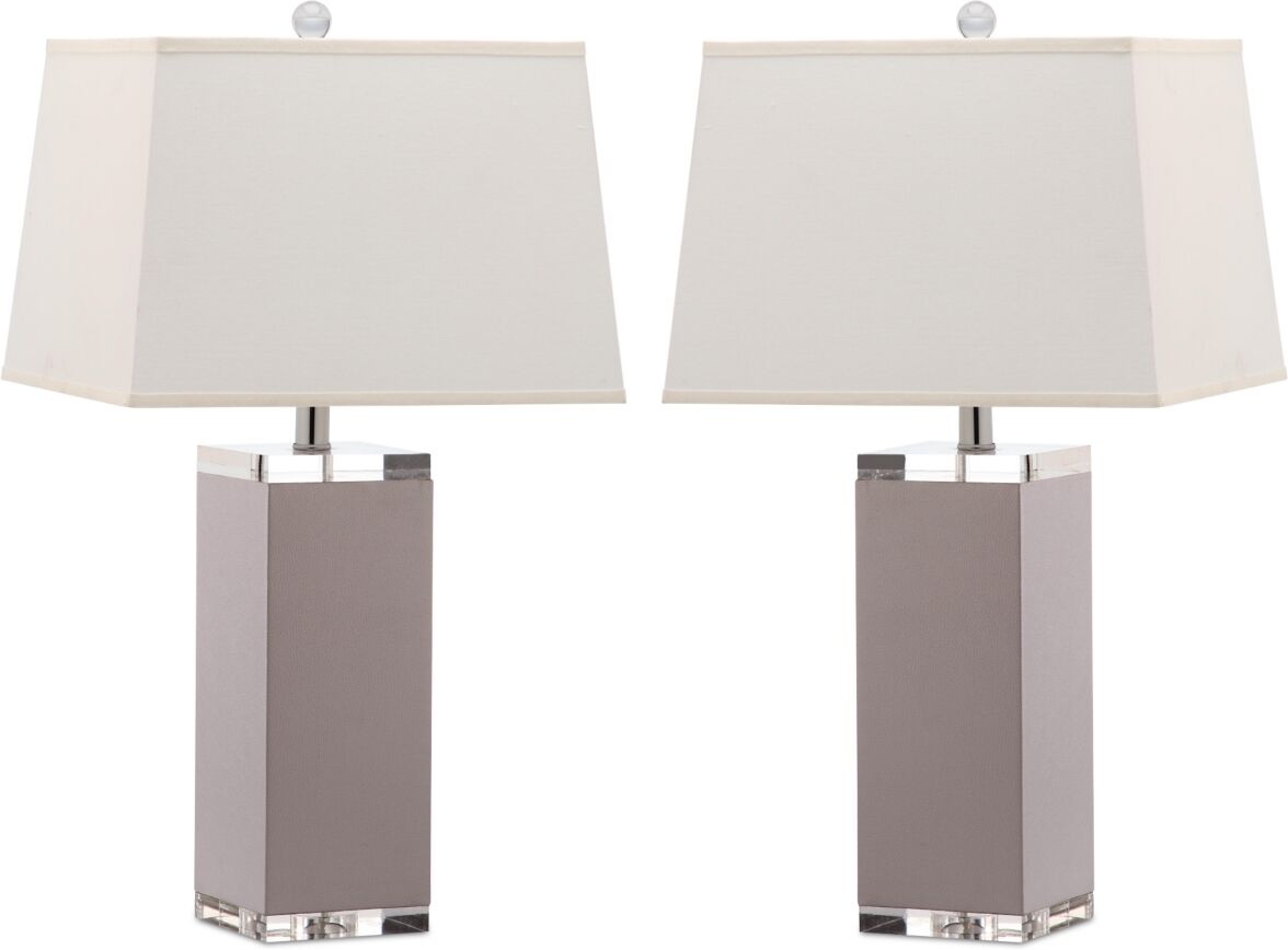 Safavieh Set of 2 Deco Table Lamps - Grey