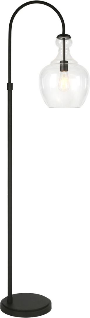 Hudson & Canal Verona Arc Floor Lamp - Black