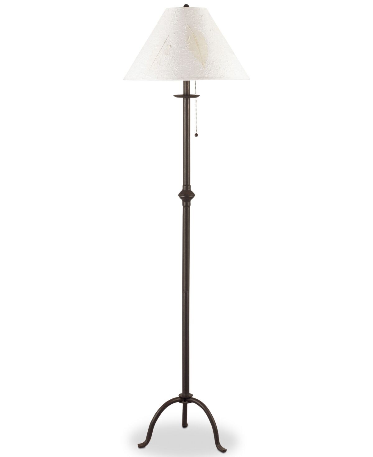 Cal Lighting Wyndmere Iron Floor Lamp with Pull Chain - Black