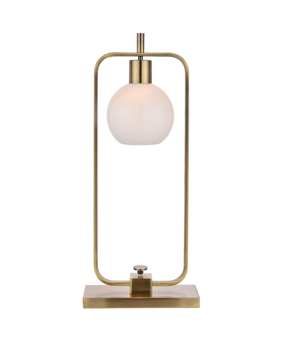 Harp & Finial Crosby Table Lamp - Antique Brass