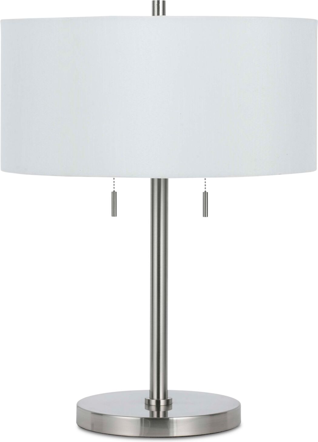 Cal Lighting Calais Metal Table Lamp - Brushed Steel