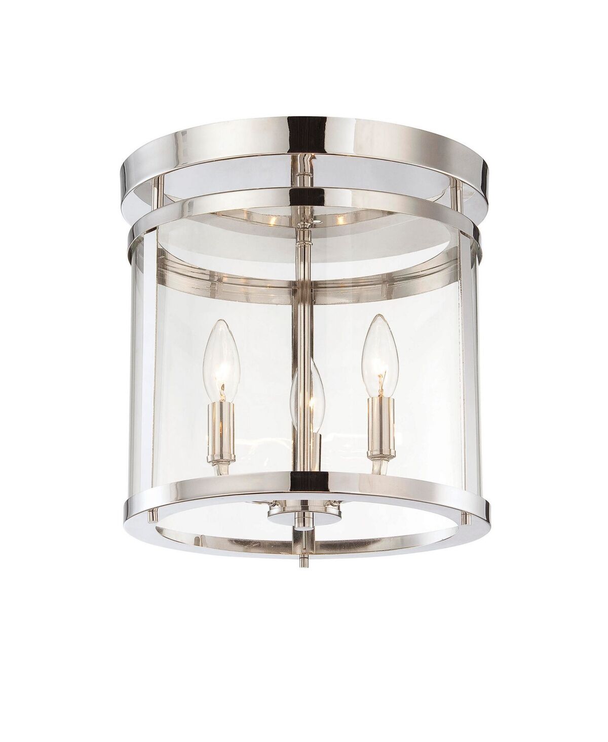 Savoy House Penrose 3-Light Ceiling Light - Polished nickel