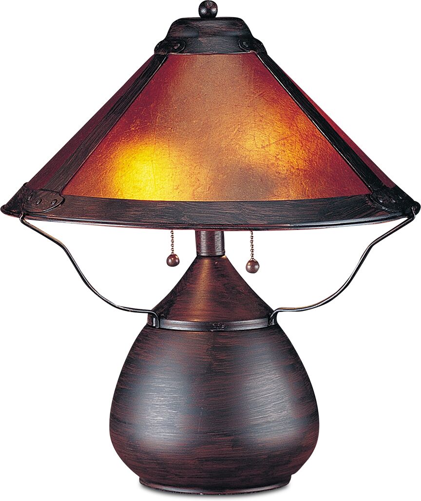 Cal Lighting Mica Table Lamp - Russet