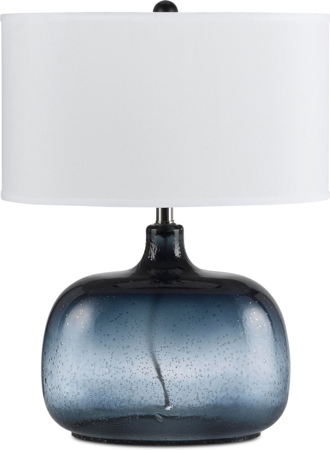 Cal Lighting Christi Glass Table Lamp - Ocean Blue