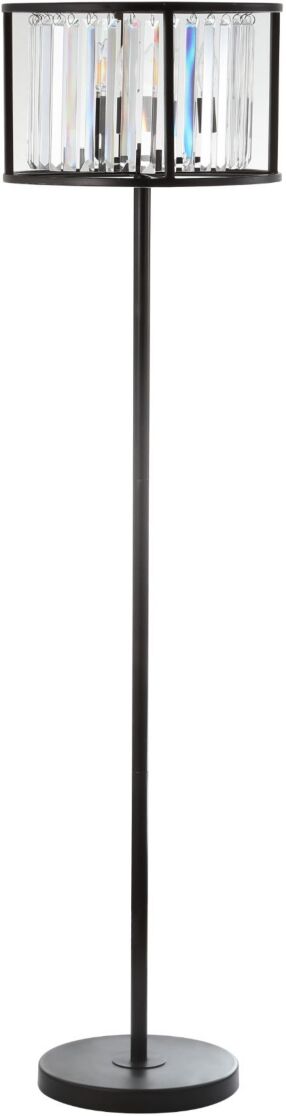 Jonathan Y Bevin Metal/Crystal Led Floor Lamp - Oil Rubbed Bronze