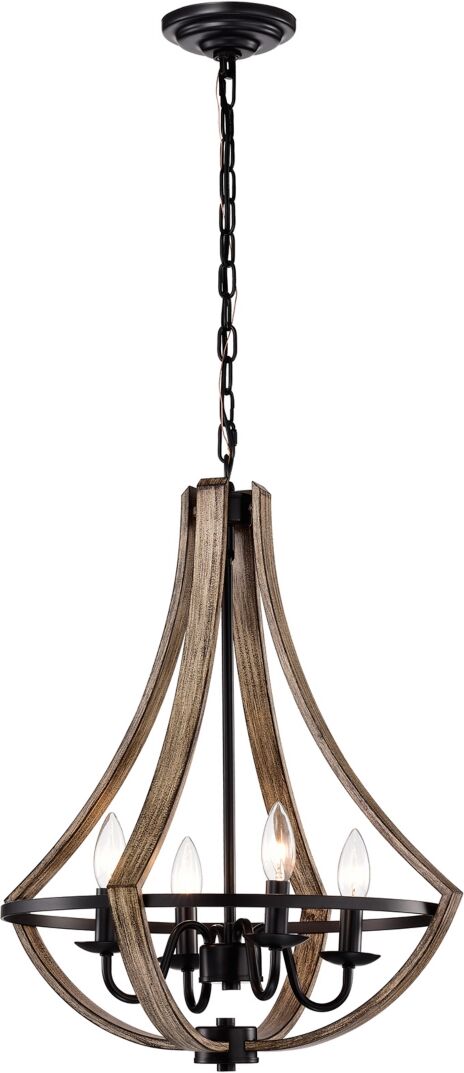 Home Accessories Perkins Indoor Chandelier with Light Kit - Matte Black