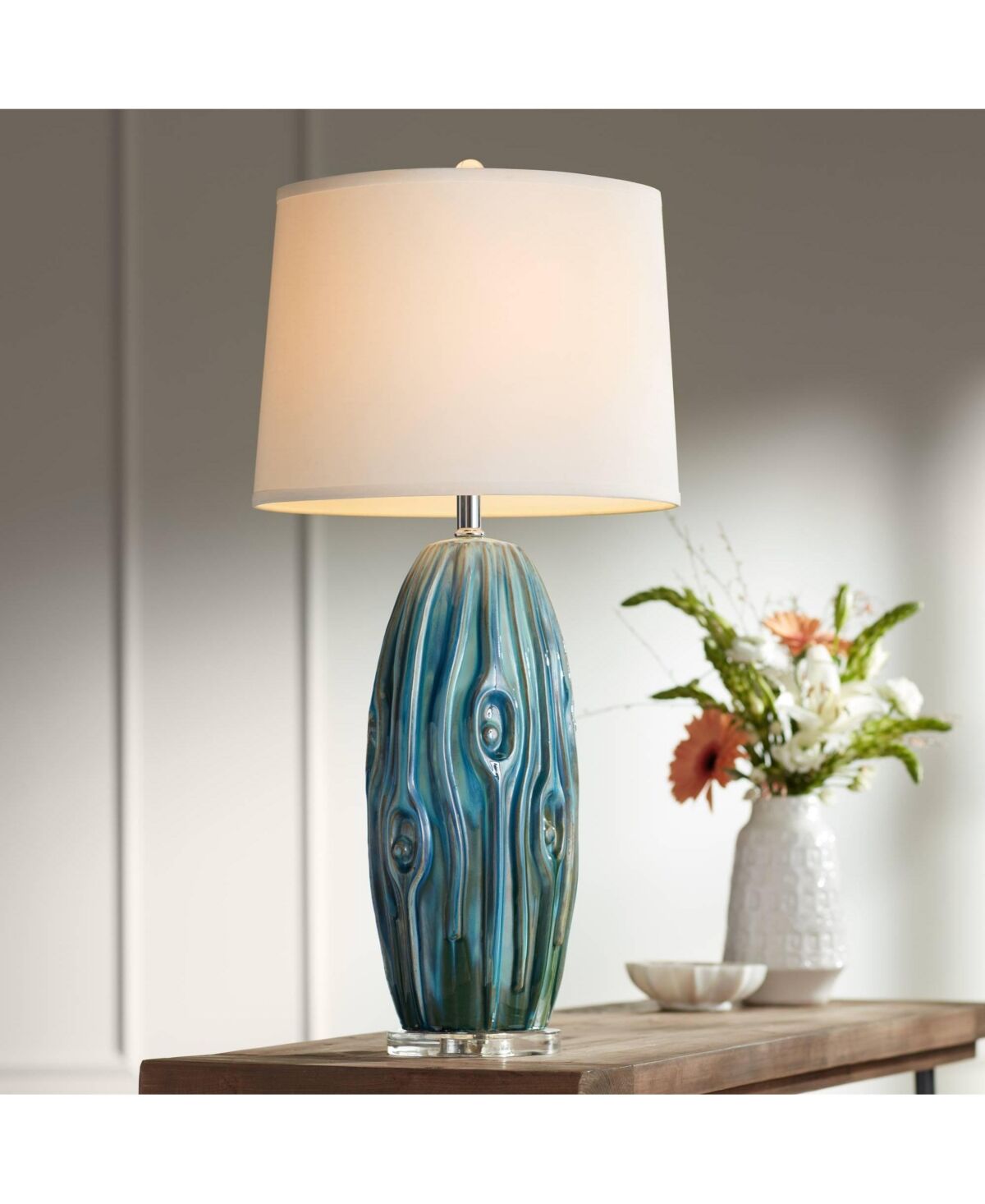 Possini Euro Design Eneya Modern Coastal Modern Table Lamp 31