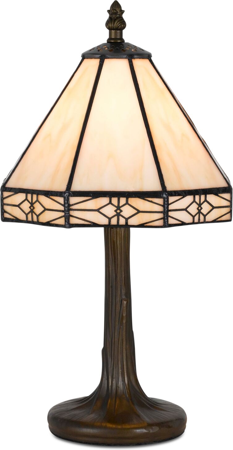 Cal Lighting Tiffany Accent Table Lamp - Antique Brass