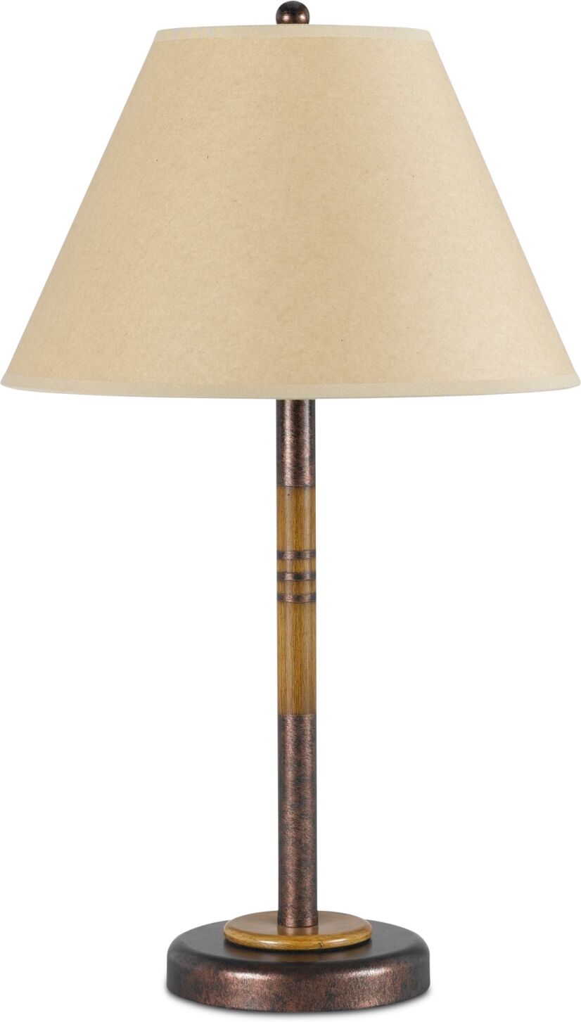 Cal Lighting Soho Metal Table Lamp - Russet