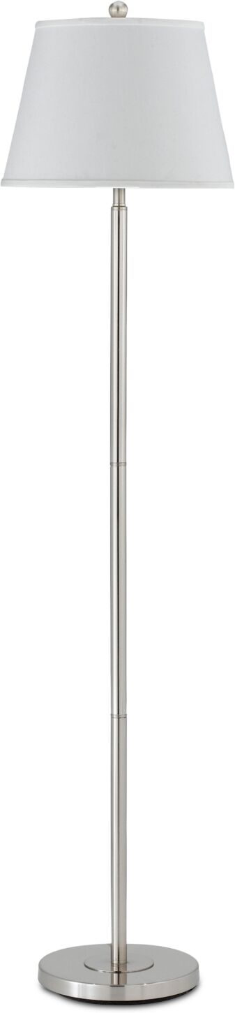 Cal Lighting Andros Metal Floor Lamp - Brushed Steel