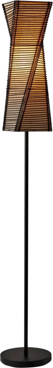 Adesso Stix Floor Lamp - Black Metal