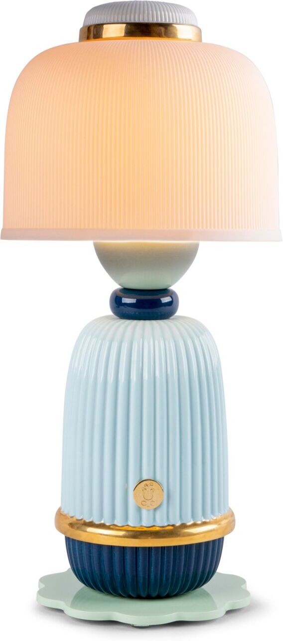 Lladro Kokeshi Lamp - Blue - Multi