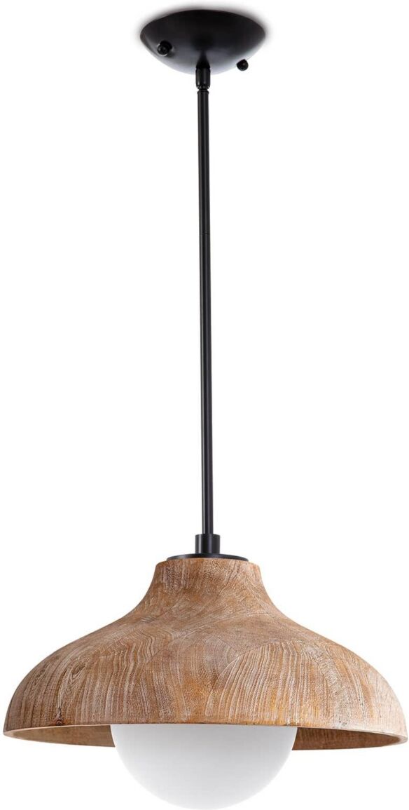 Regina Andrew Surfside Wood Pendant Lamp - Neutral