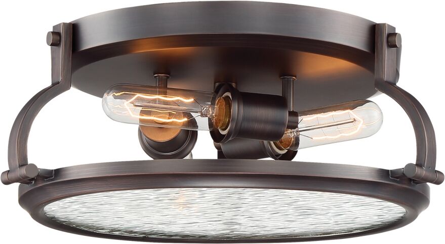 Designers Fountain Eaton 3 Light Flush Mount - Bronze