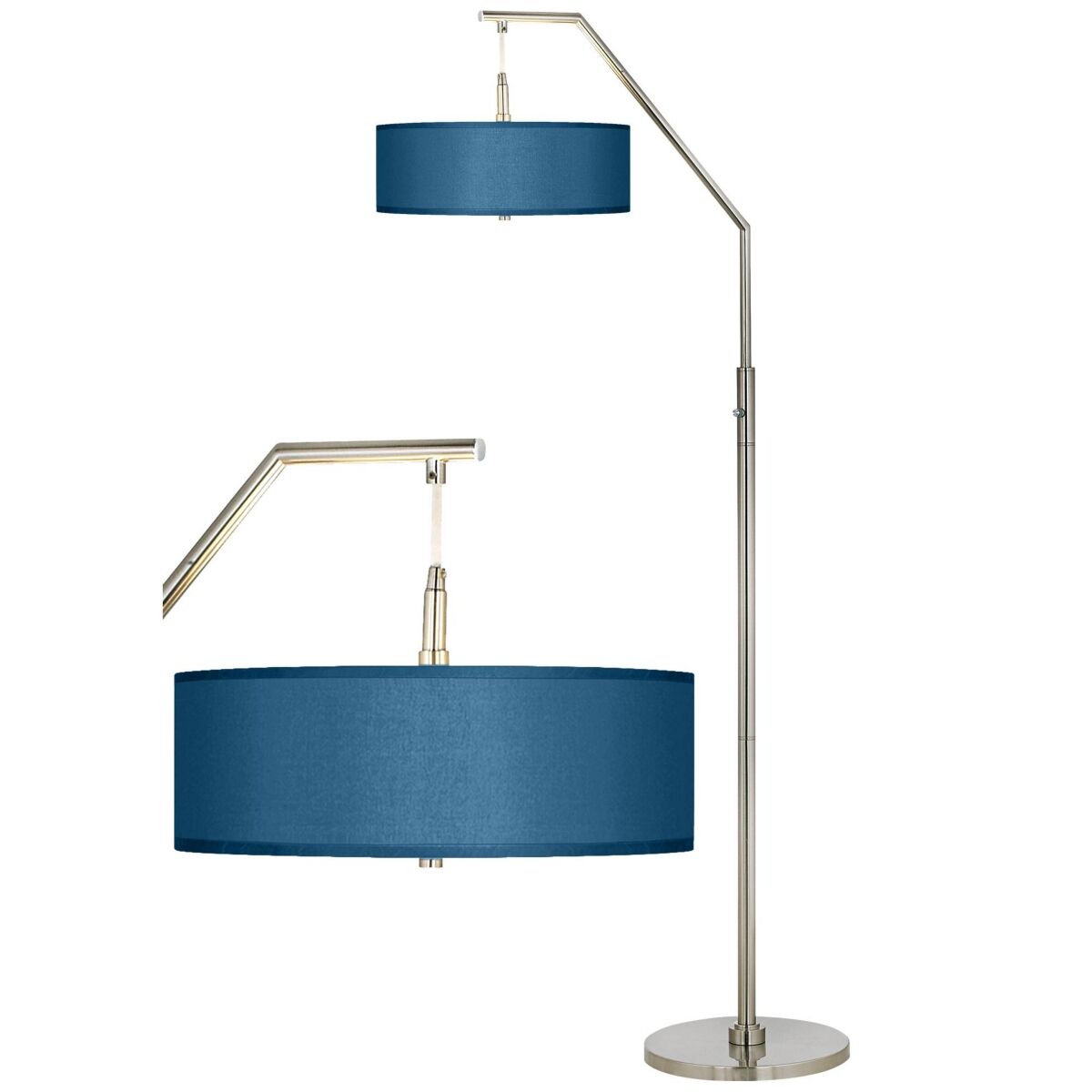 Possini Euro Design Modern Arc Floor Lamp Standing 71 1/2