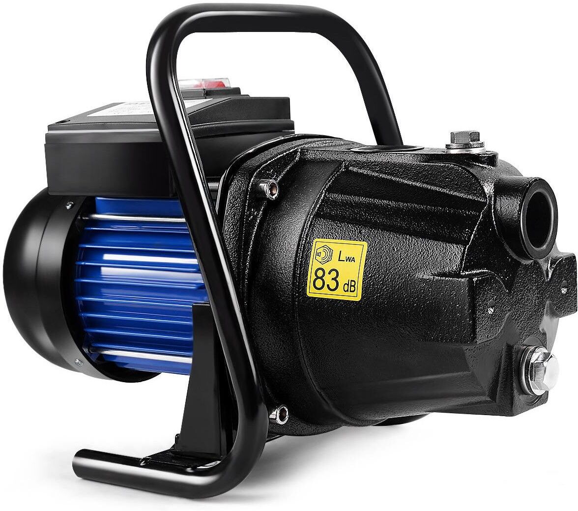 Costway 1200W 1'' Shallow Well Water Booster Pump Home Garden Irrigation 1000GPH - Black