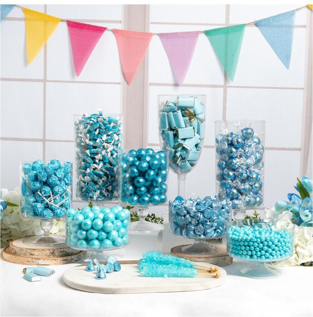 Candy 14lbs+ Deluxe Light Blue Candy Buffet - Blue