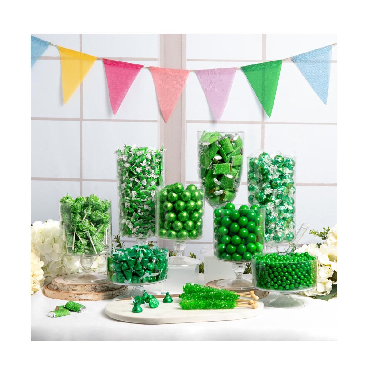 Candy 14lbs+ Deluxe Green Candy Buffet - Green
