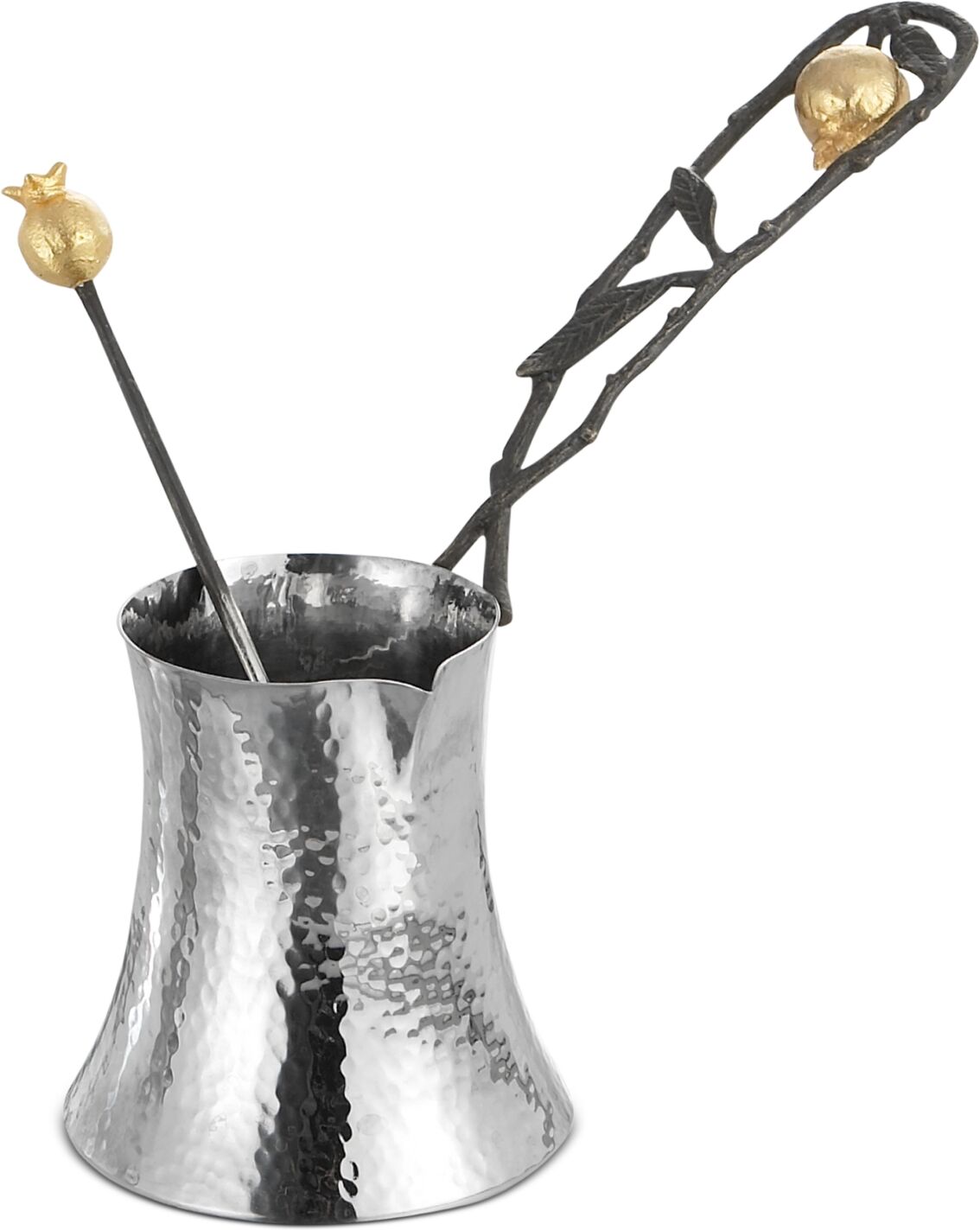 Michael Aram Pomegranate Coffee Pot with Spoon - Silver