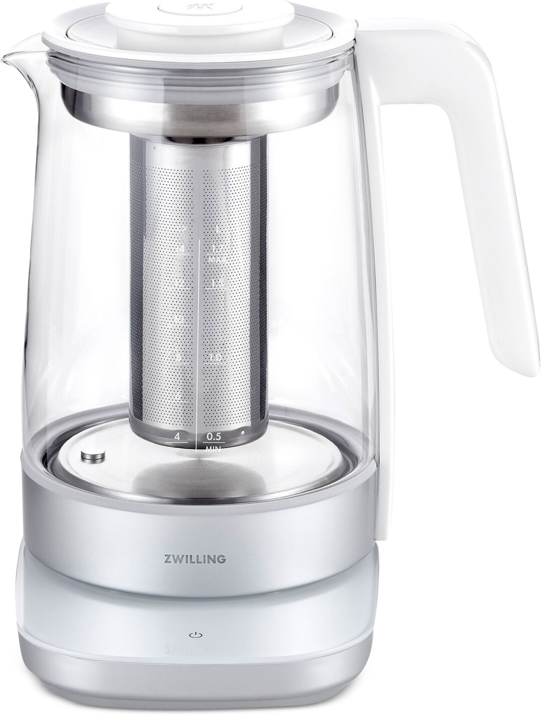 Zwilling Enfinigy Glass Tea Kettle - Silver