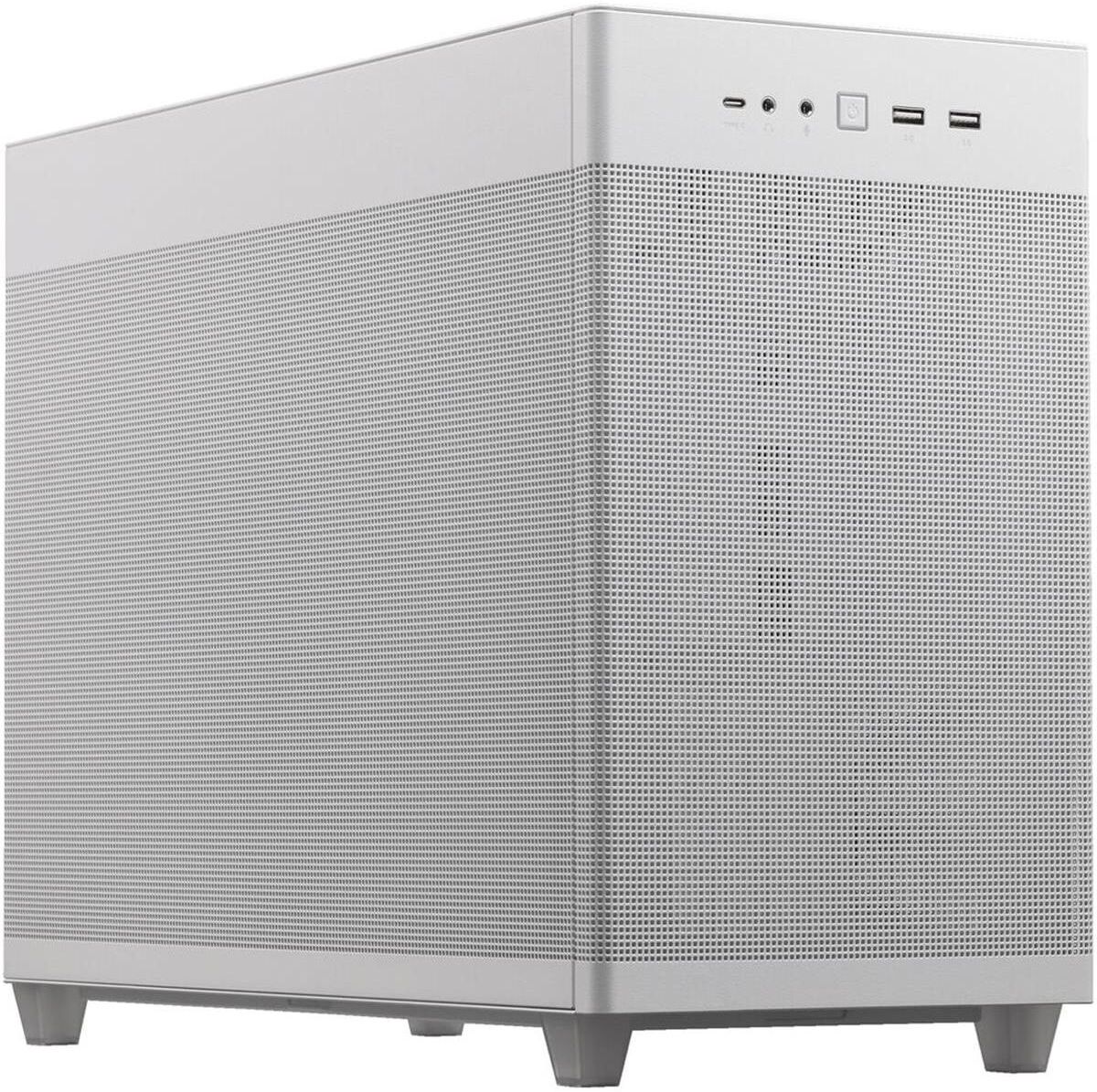 Asus AP201WHTMESH Prime AP201 Micro-atx Case, White - White