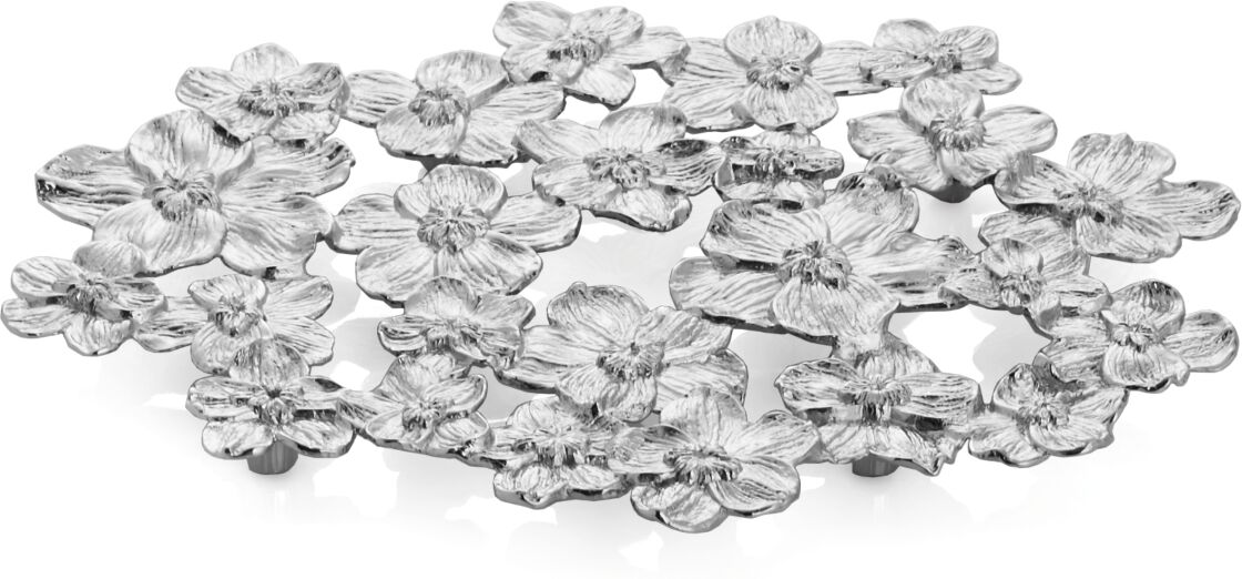 Michael Aram White Orchid Trivet - Silver