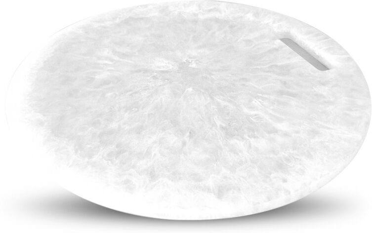 Nashi Home Round Cutting Board - White Swirl