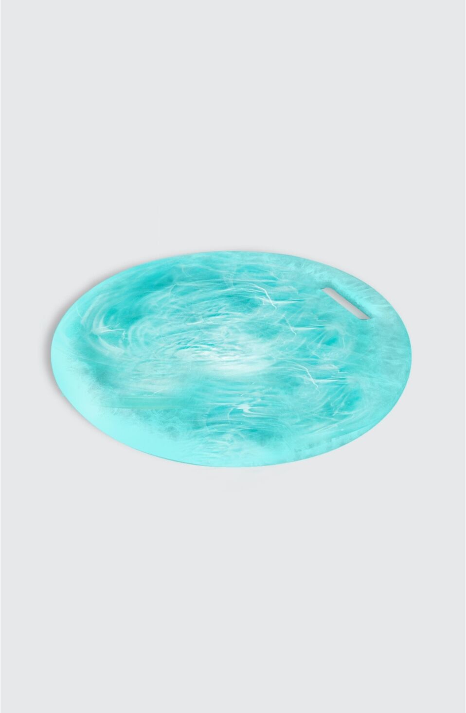 Nashi Home Round Cutting Board - Aqua Swirl