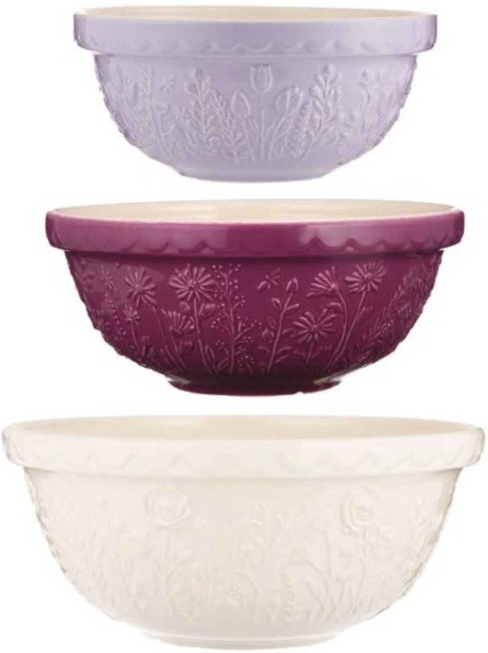 Mason Cash in the Meadow Set of 3 Mixing Bowls - Multi