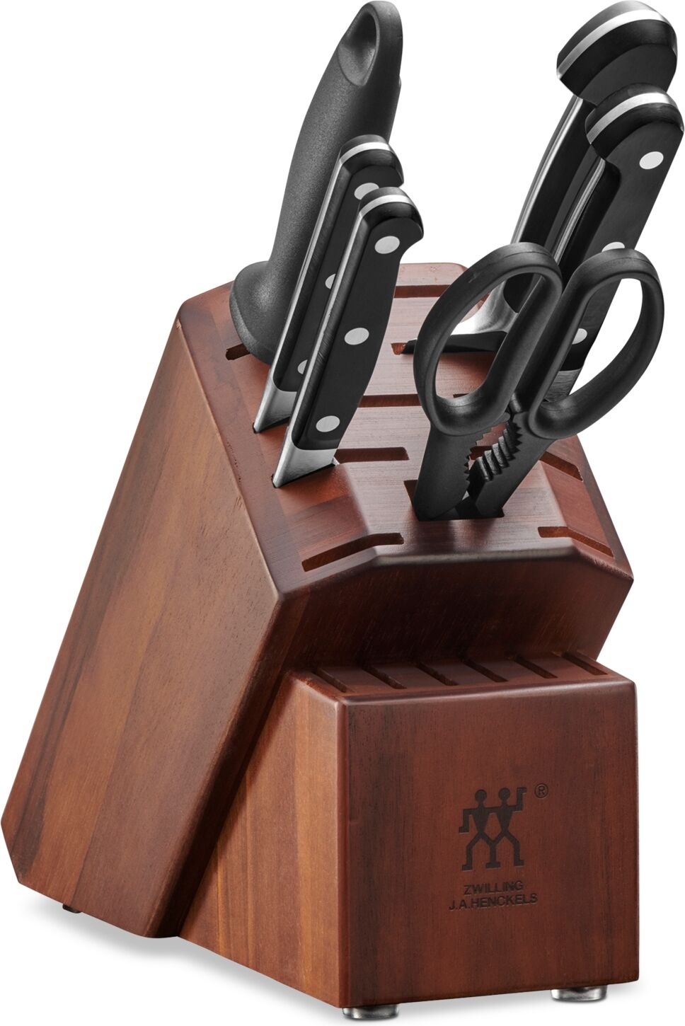 Zwilling Pro 7pc Knife Block Set - Brown