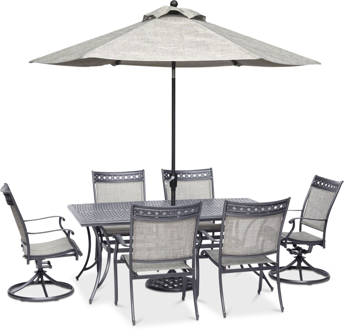 Agio Vintage Ii Outdoor Cast Aluminum 7-Pc. Dining Set (72