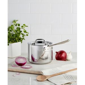 All-Clad Stainless Steel 2 Qt. Covered Saucepan - STAINLESS