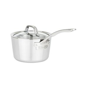 Viking Contemporary 3-Ply Stainless Steel 2.4-Quart Sauce Pan with Glass Lid - Stainless Steel