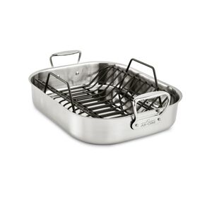 All-Clad Gourmet Accessories, Large Stainless Steel Roaster with Rack - Stainless Steel