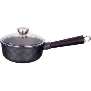 Amercook Aluminum Heat Resistant Coating Low Saute Pan with Glass Lid 7.9