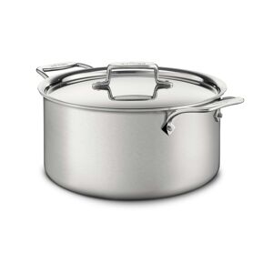 All-Clad D5 Brushed Stainless Steel 8 Qt. Covered Stockpot - Stainless Steel