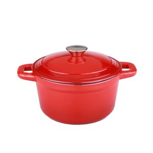 BergHOFF Neo 7 Qt. Cast Iron Round Covered Dutch Oven - Red