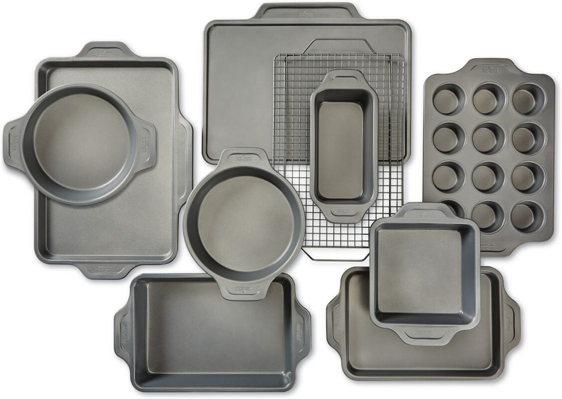 All-Clad Pro-Release Nonstick Bakeware Set, 10 Piece Set - Grey