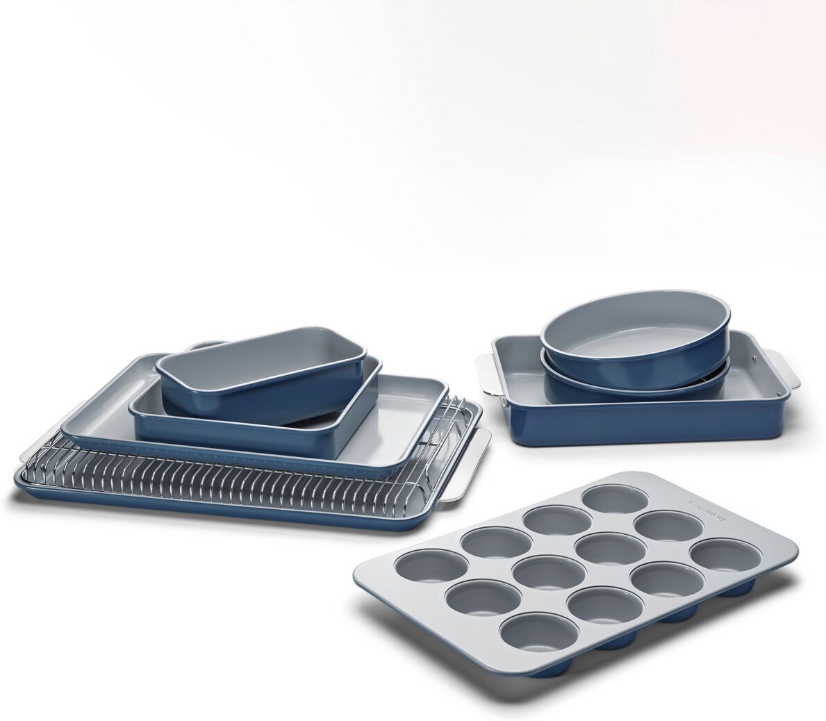 Caraway Ceramic Non-Stick Mega 11 Piece Bakeware Set - Navy