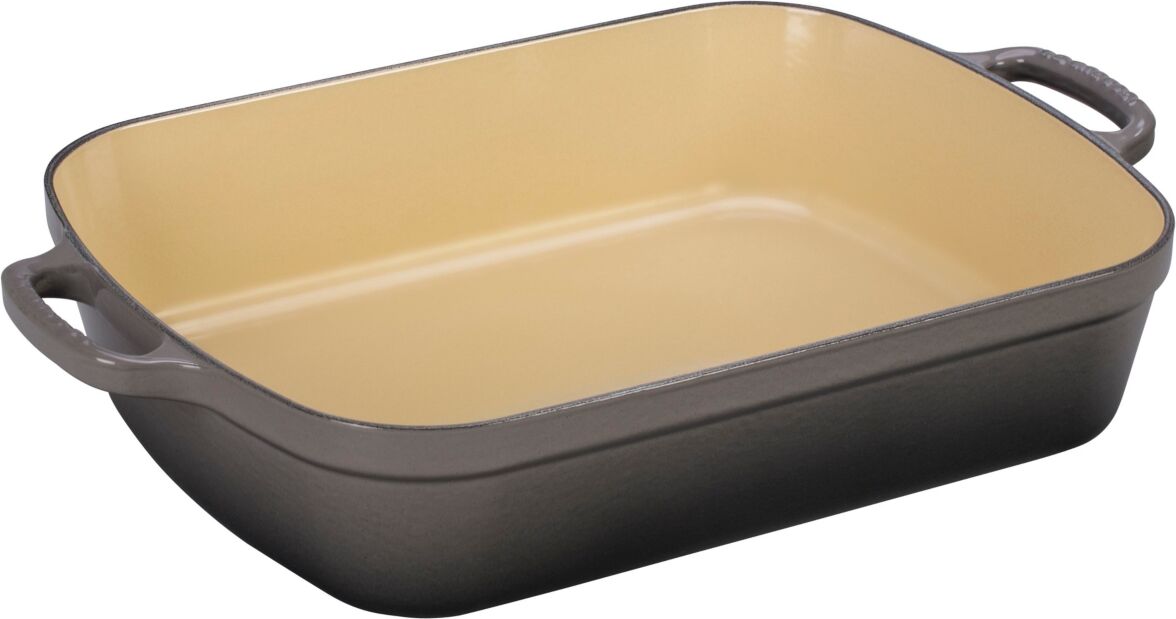 Le Creuset 5.25 Quart Enameled Cast Iron Rectangular Roaster - Oyster