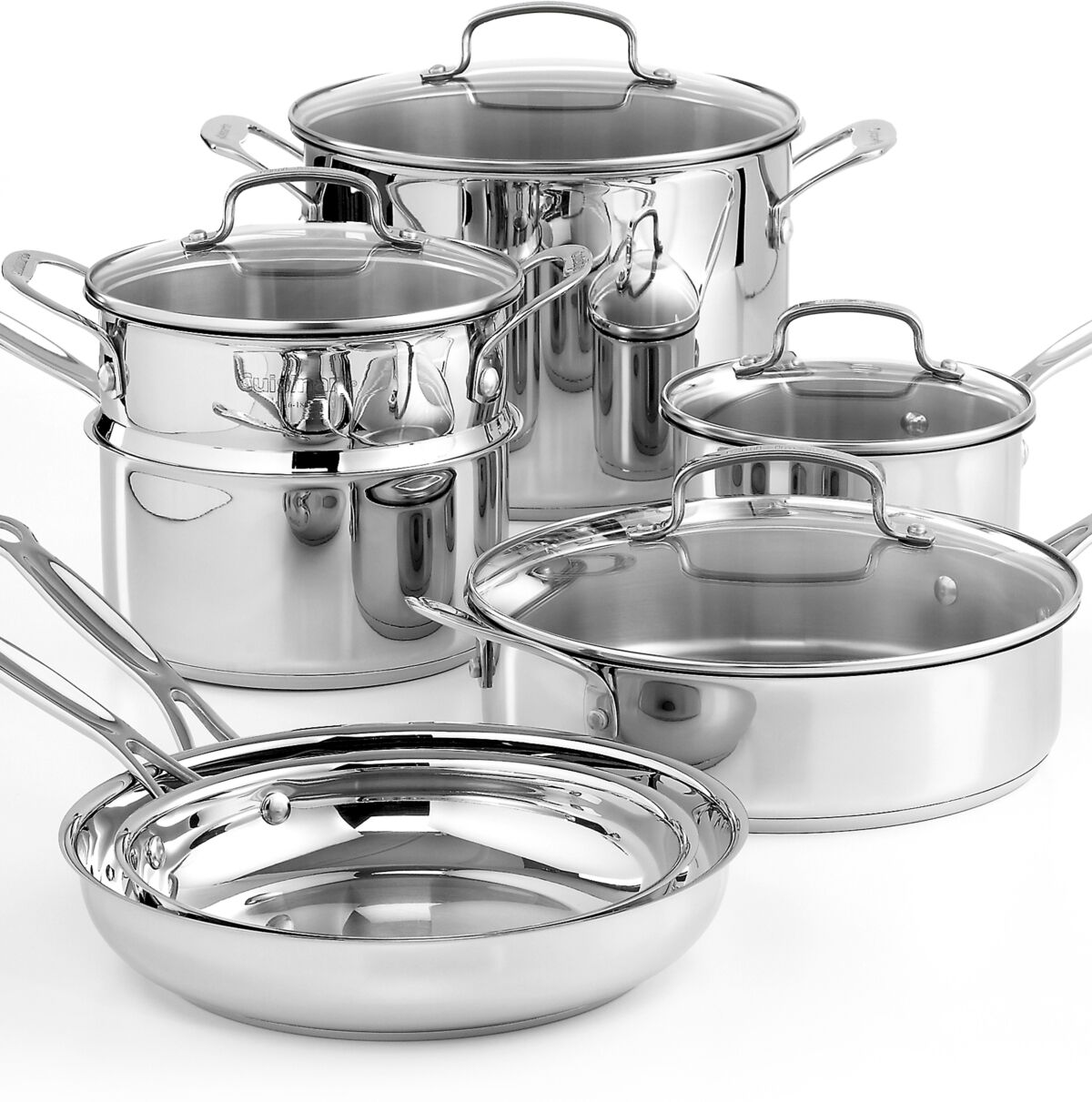 Cuisinart Chef's Classic Stainless Steel 11 Piece Cookware Set - STAINLESS