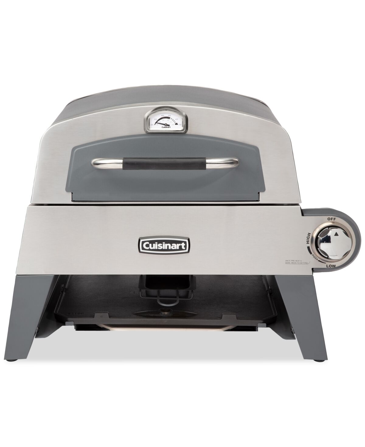 Cuisinart 3-in-1 Pizza Oven, Griddle, & Cast Iron Grill - Stainless Steel/grey