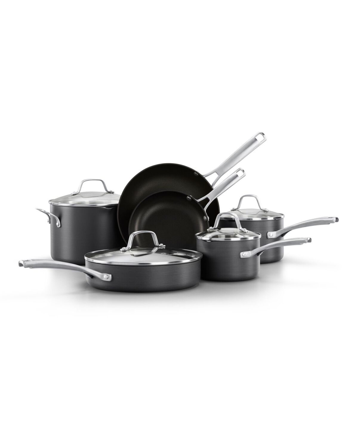 Calphalon Classic 10-Pc. Nonstick Cookware Set - Black/stainless Steel