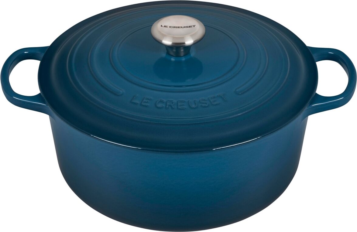 Le Creuset 7.25-Qt. Signature Enameled Cast Iron Round Dutch Oven - Deep Teal