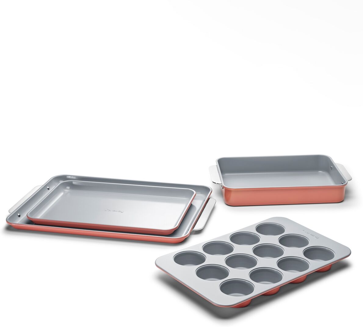 Caraway Ceramic Non-Stick Mini 5 Piece Bakeware Set - Perracotta