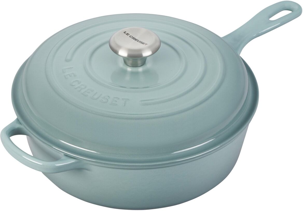 Le Creuset Cast Iron 3.75 Quart Signature Cassadou - Sea Salt