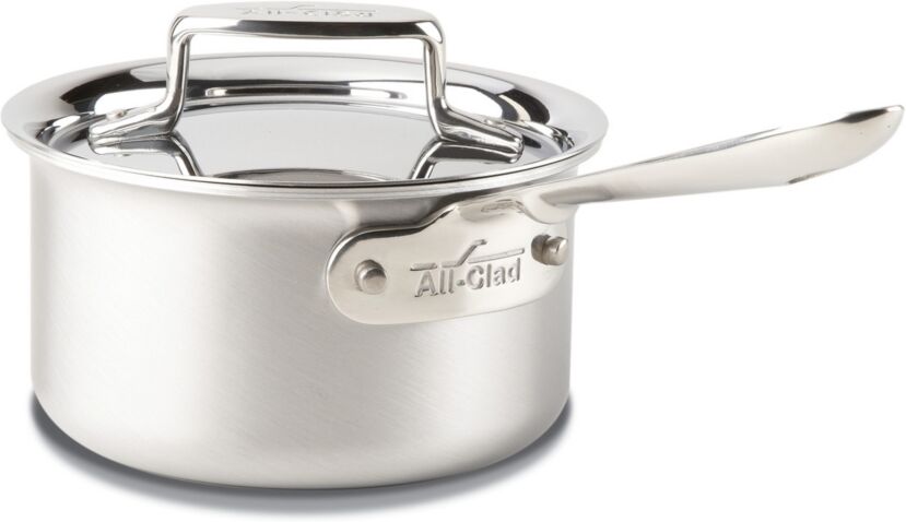 All-Clad D5 Brushed Stainless Steel 1.5 Qt. Covered Saucepan - Stainless Steel